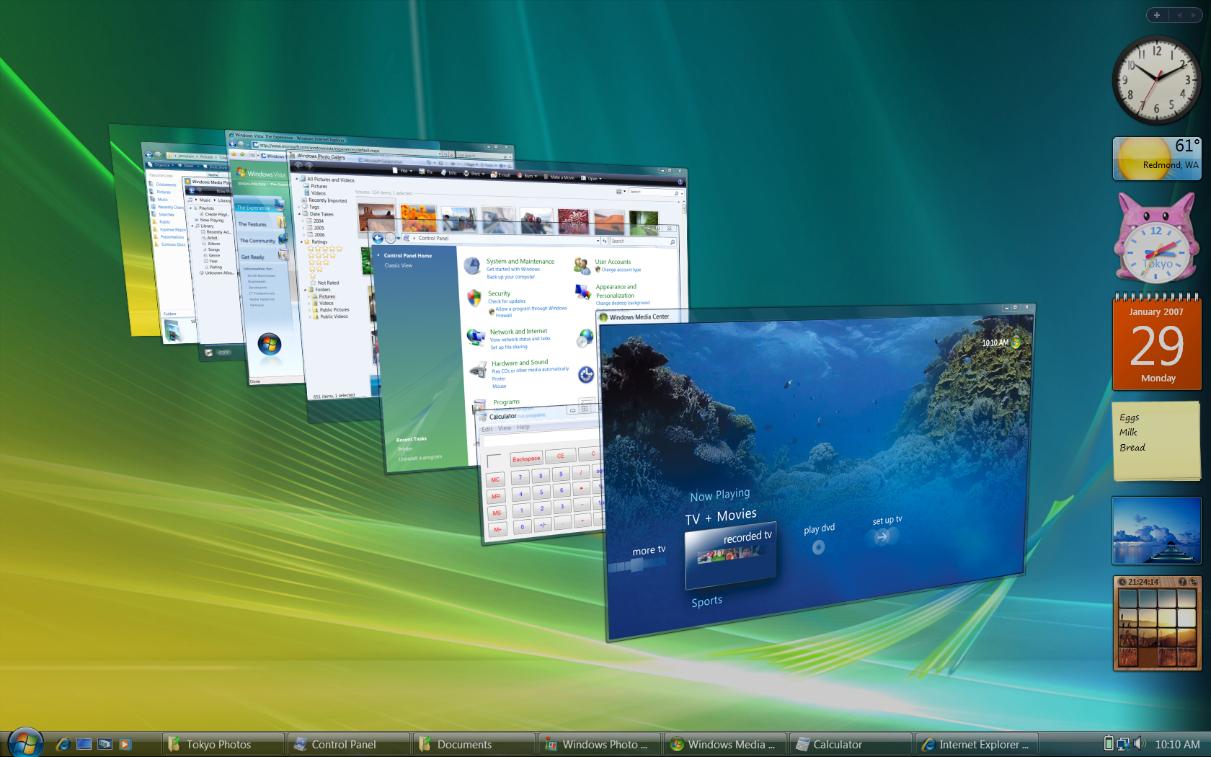 So Sánh Windows Vista Với Các Phiên Bản Windows Khác